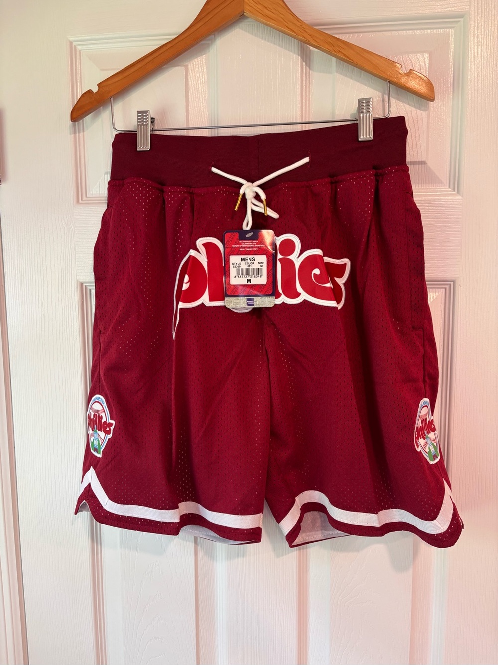 Just Don x Hardwood Classics men's Philadelphia Phillies shorts size Medium NWT